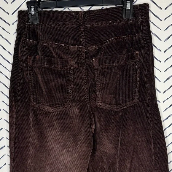 Anthropologie Pilcro Adi Mid-Rise Relaxed Flare Jeans Corduroy Wide Leg Size 27 - Picture 7 of 8